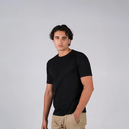 Kalite Bisiklet Yaka Basic T-Shirt